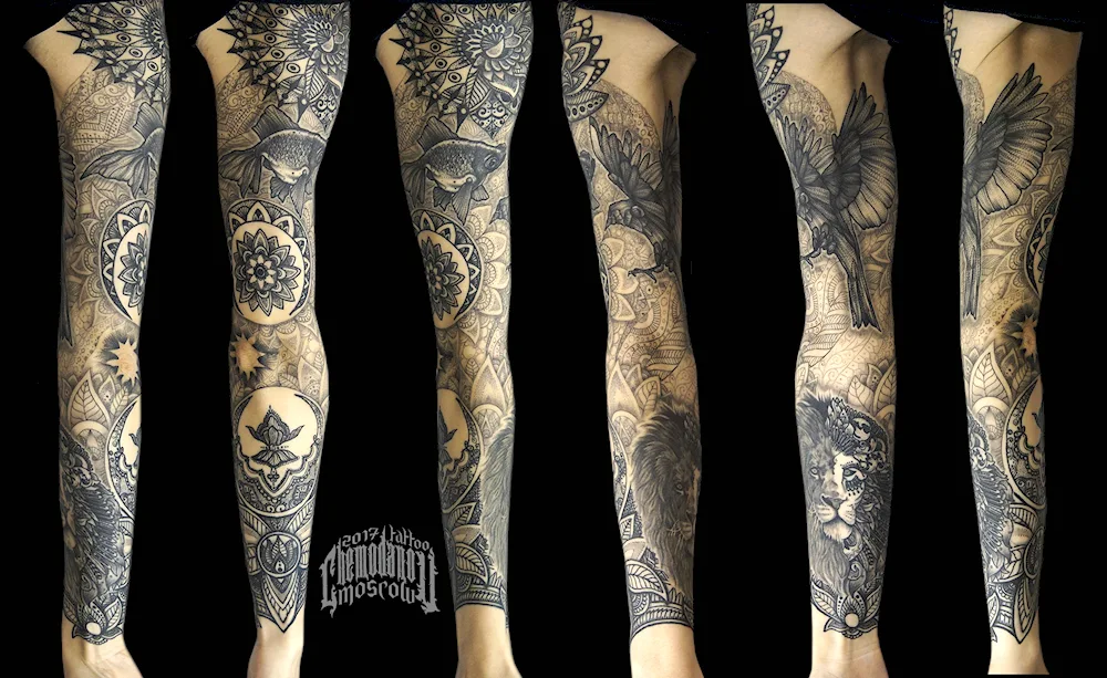 Blackwork Half Sleeve