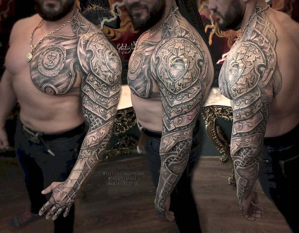 Sleeve armour tattoo