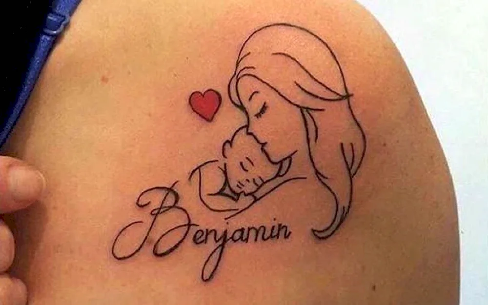 Tattoo with children's names