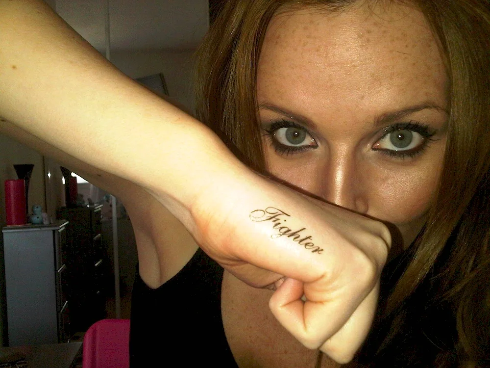 Tattoo with name Sasha