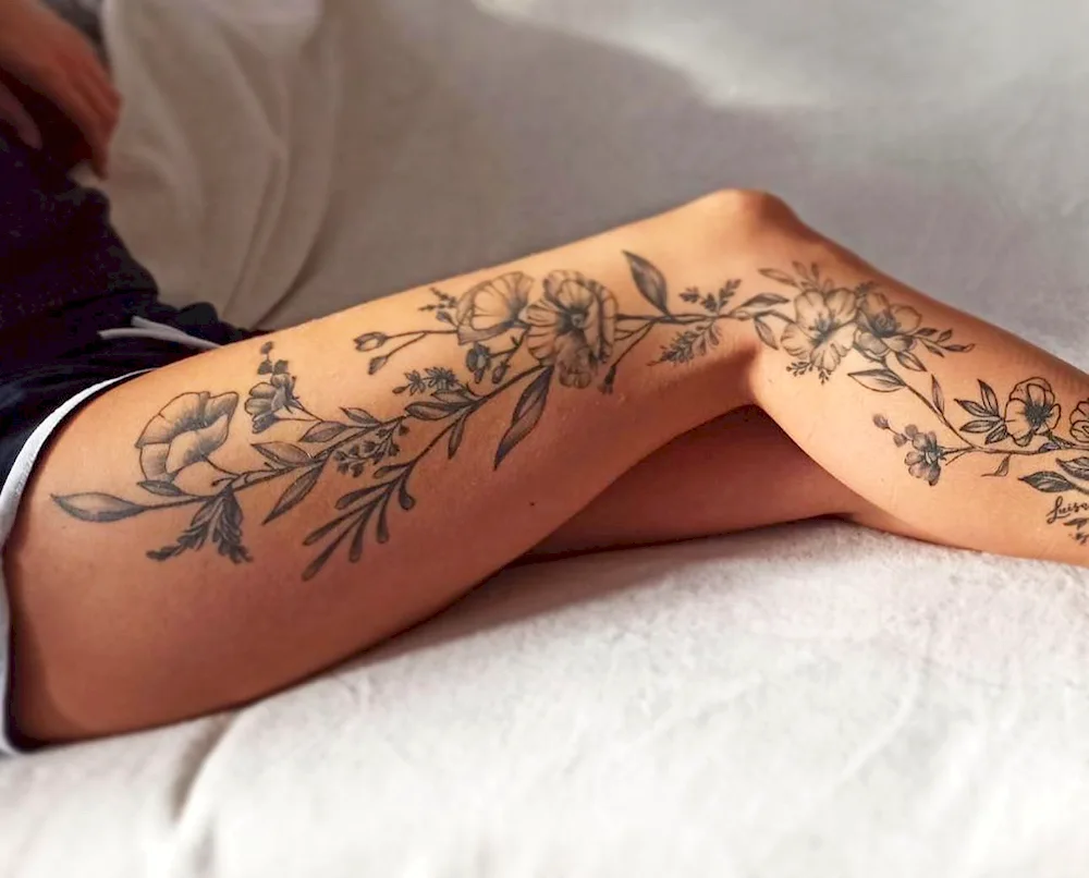 Tattoo on the side for women