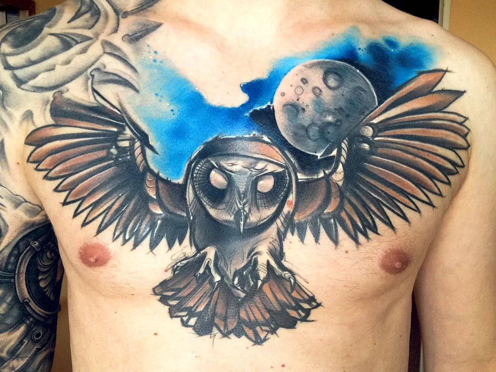 Chest tattoo for men