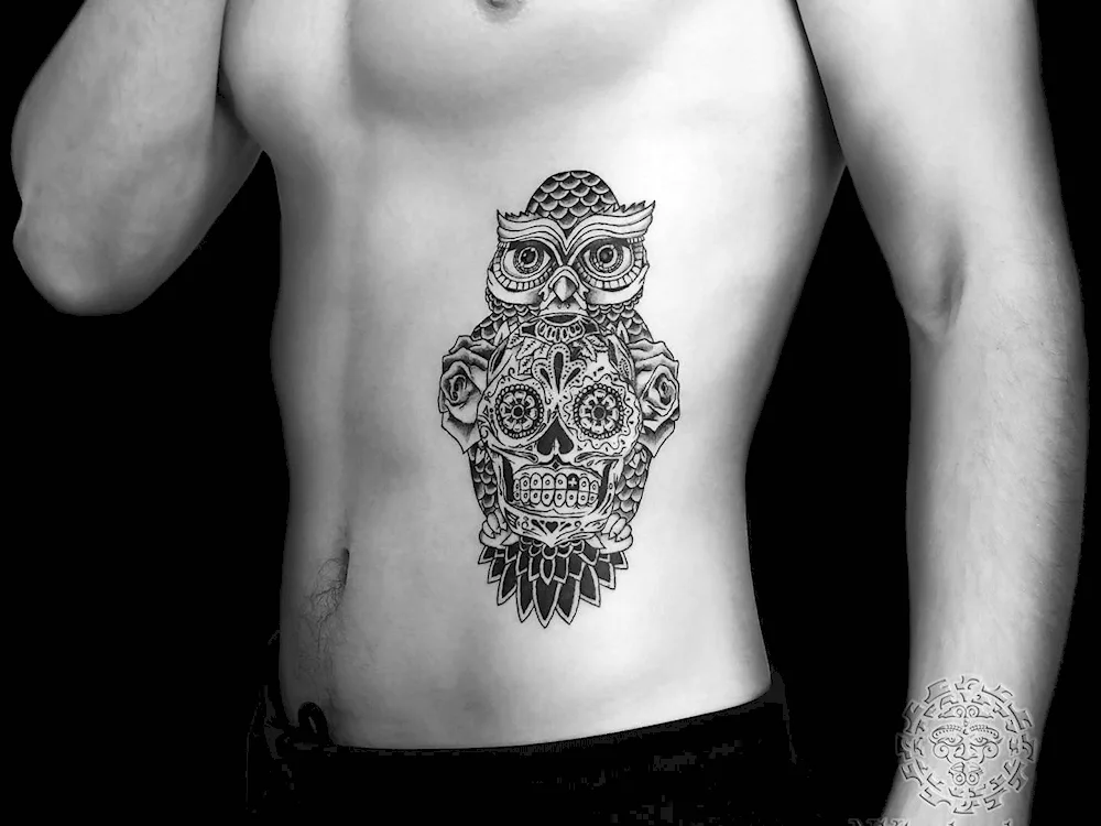 Tattoo on abdomen