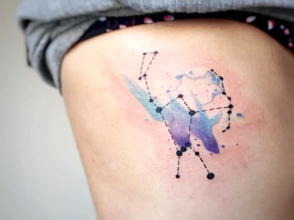 Sagittarius constellation tattoo