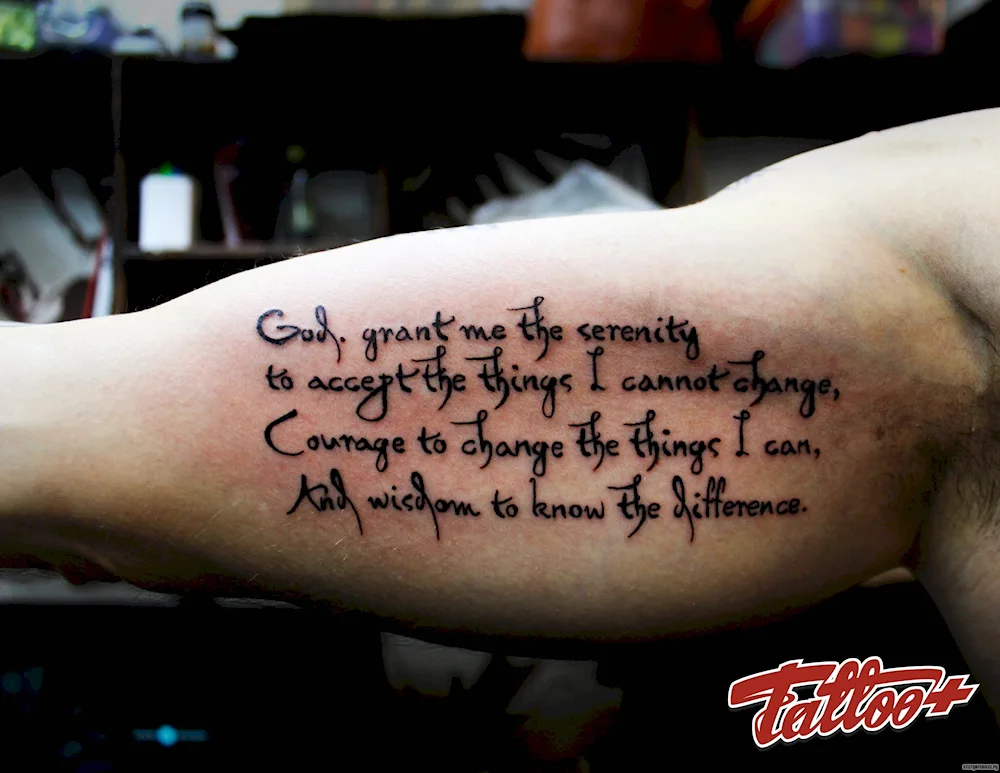 Tattoo text