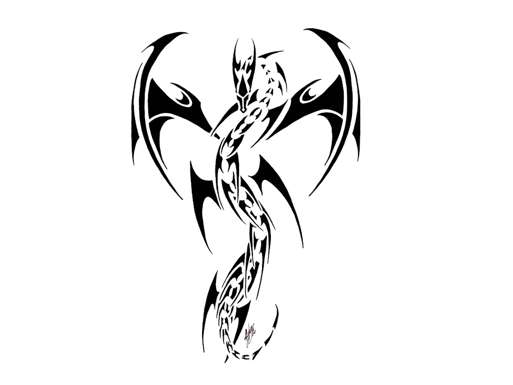 Golden dragon tattoo