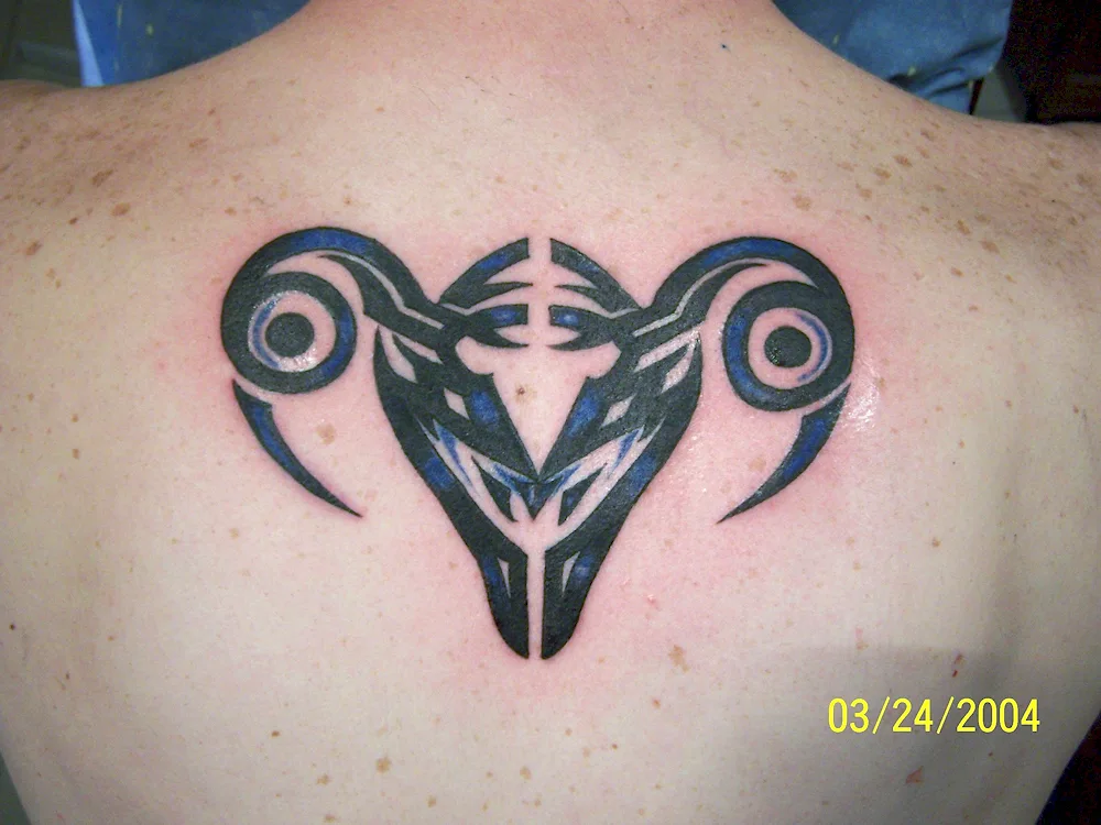 Capricorn zodiac sign tattoo for men