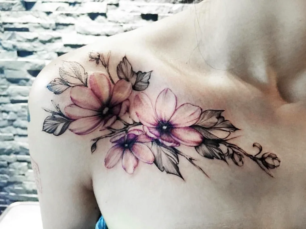 Tattoo designs Between the breasts