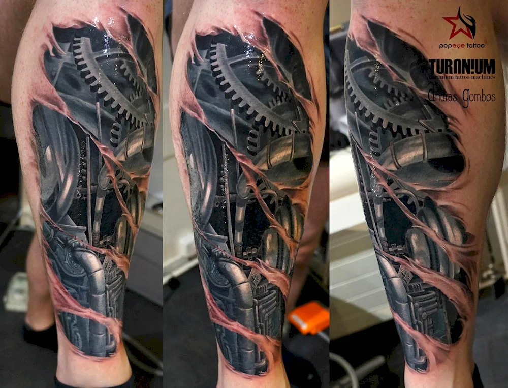 Tattoo biomechanics realism