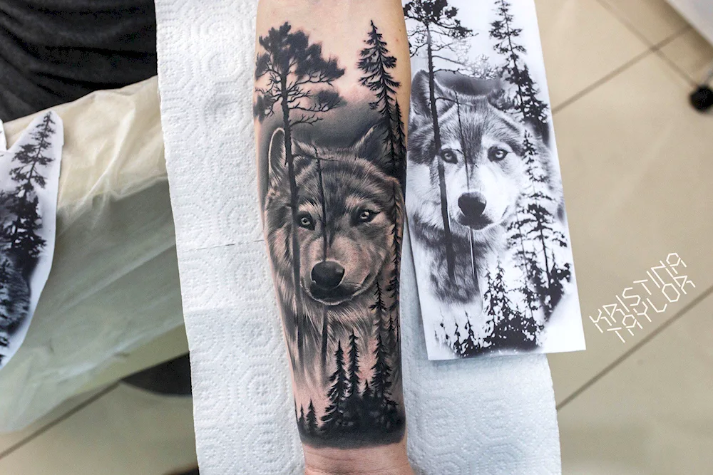 Wolf tattoo