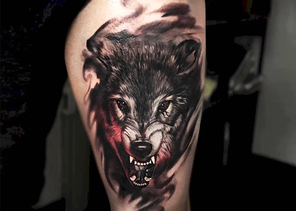 Wolf tattoo wolf