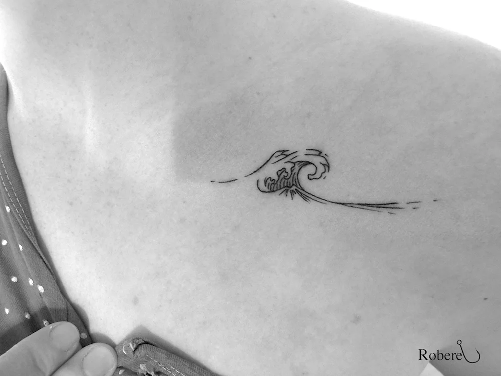 Collarbone tattoo for girls