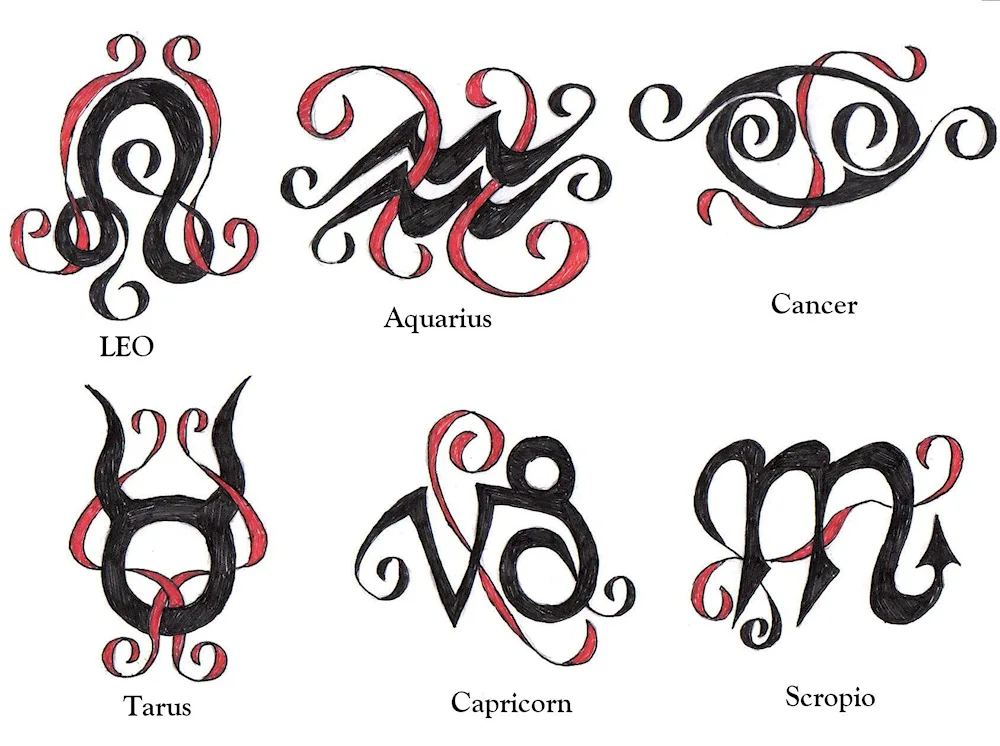 Tattoo zodiac signs