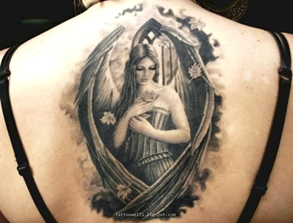 Bacariel angel tattoo