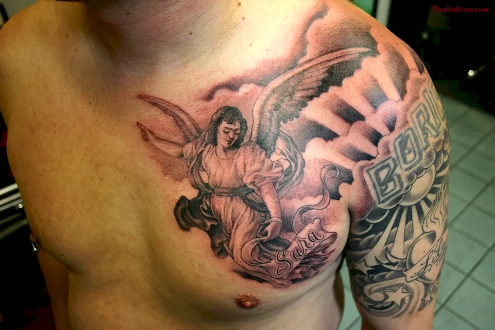 Angel tattoo