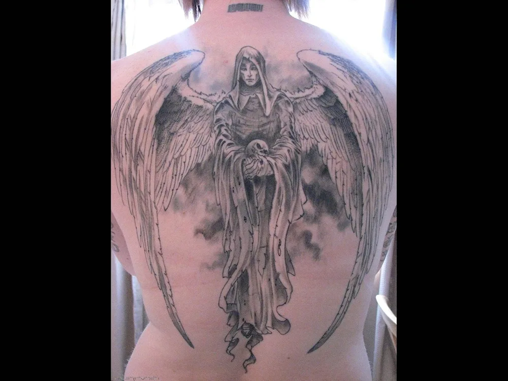 Azrael angel tattoo