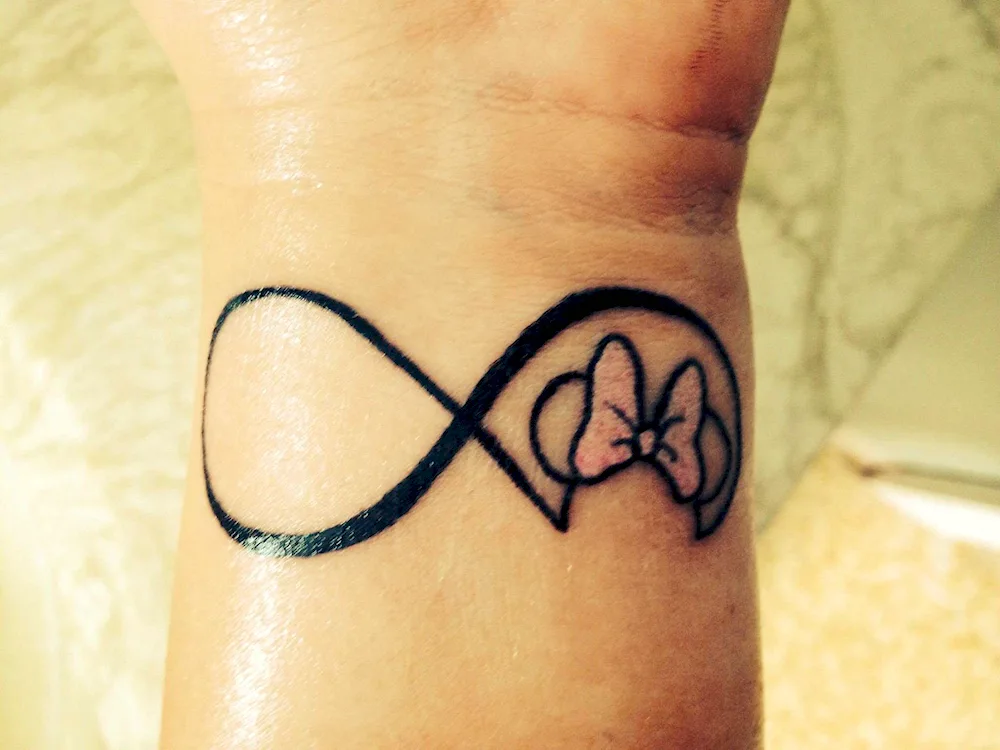 Tattoo infinity sign on wrist