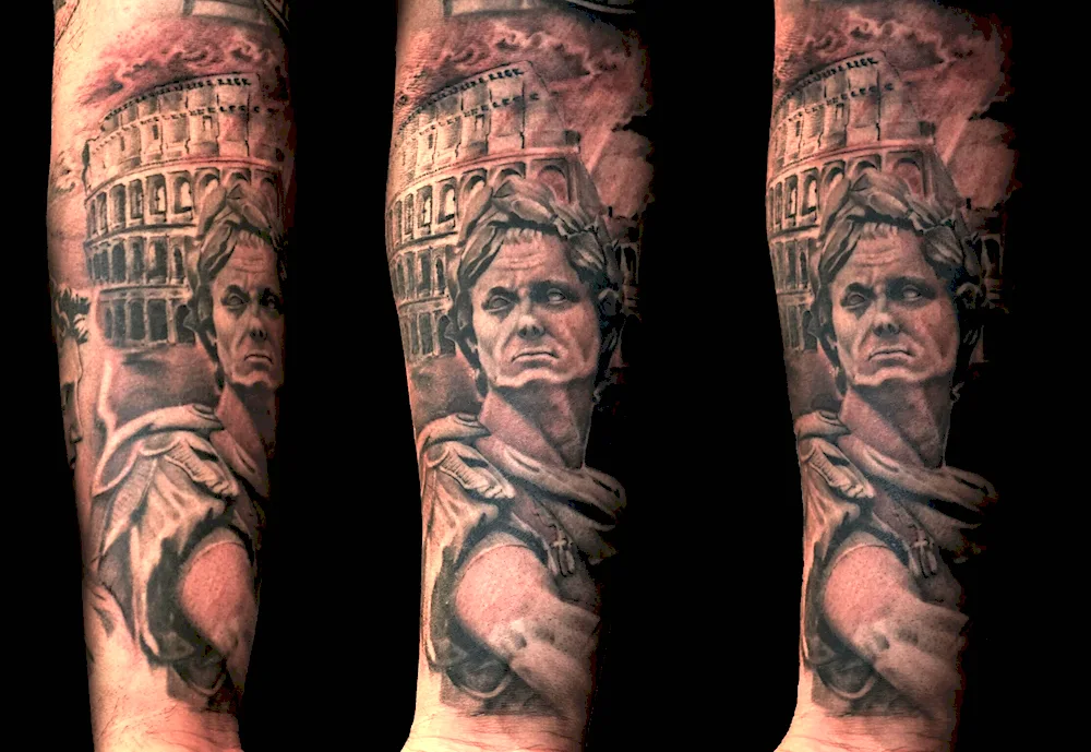 Gaius Julius Caesar tattoo