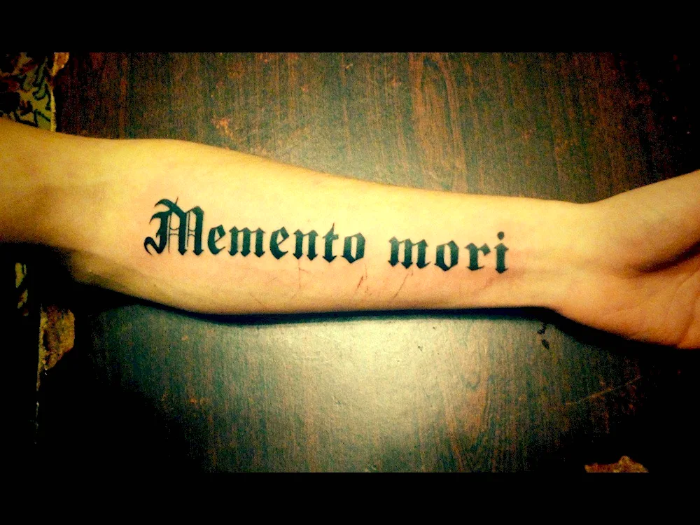 MEMEMENTO Mori tattoo sketch of Memento Mori tattoo