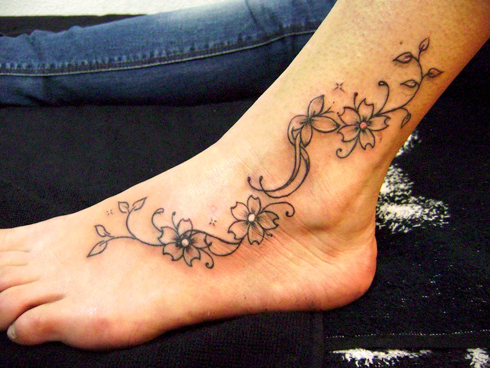 Ankle tattoos for girls