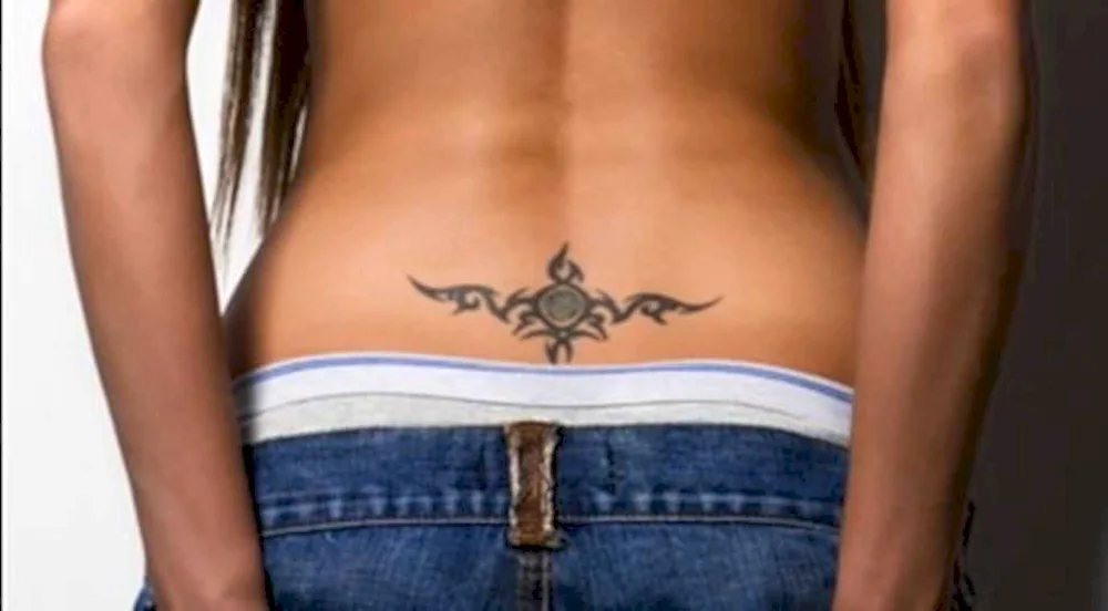 Lower back tattoo