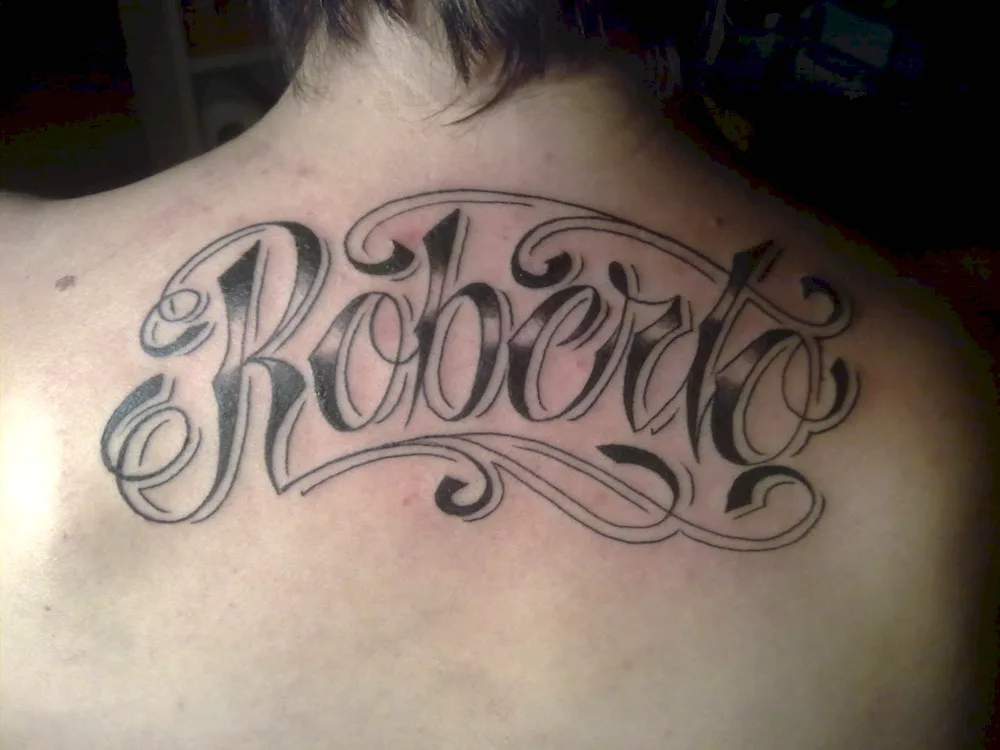 Tattoo with name Victoria