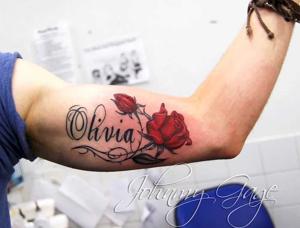 Tattoo with name Diana