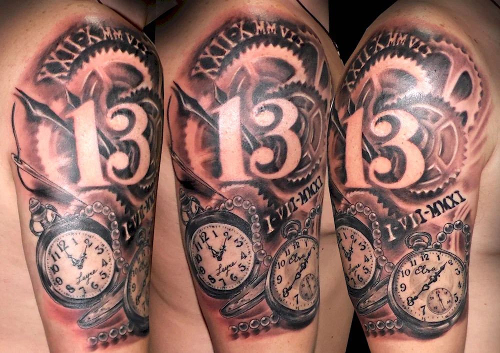 Numbers tattoo