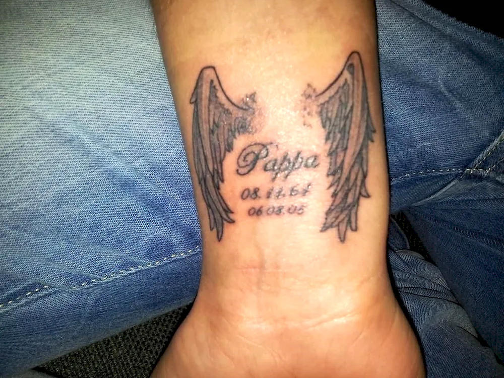 Tattoo in memory of father