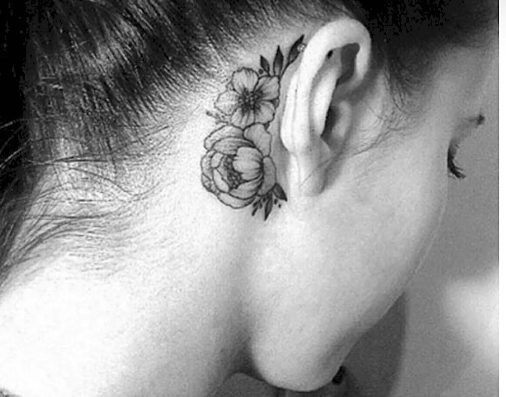 Tattoos for ear for girls