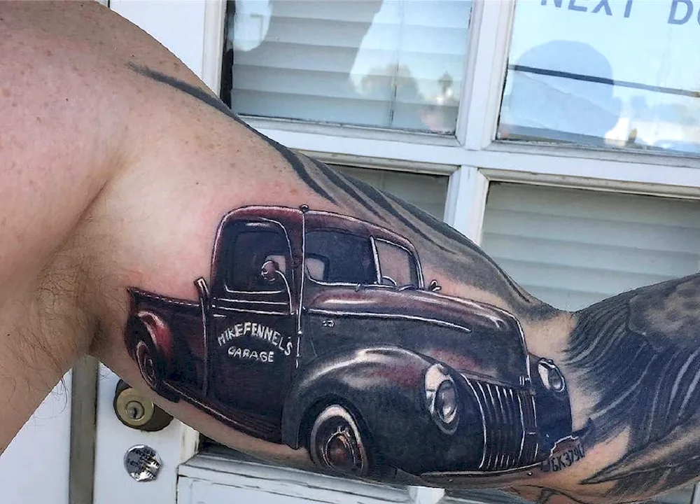 Lorry tattoo