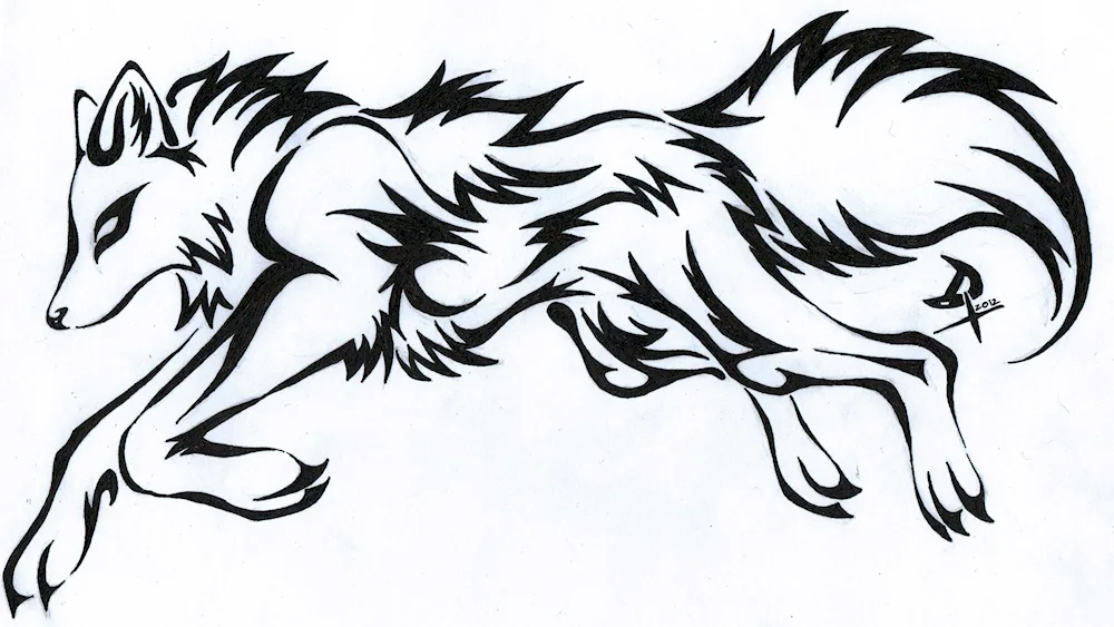 Wicked wolf pencil drawing