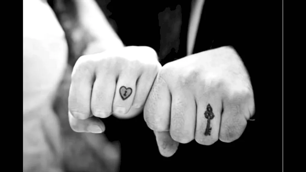 Pair tattoo rings