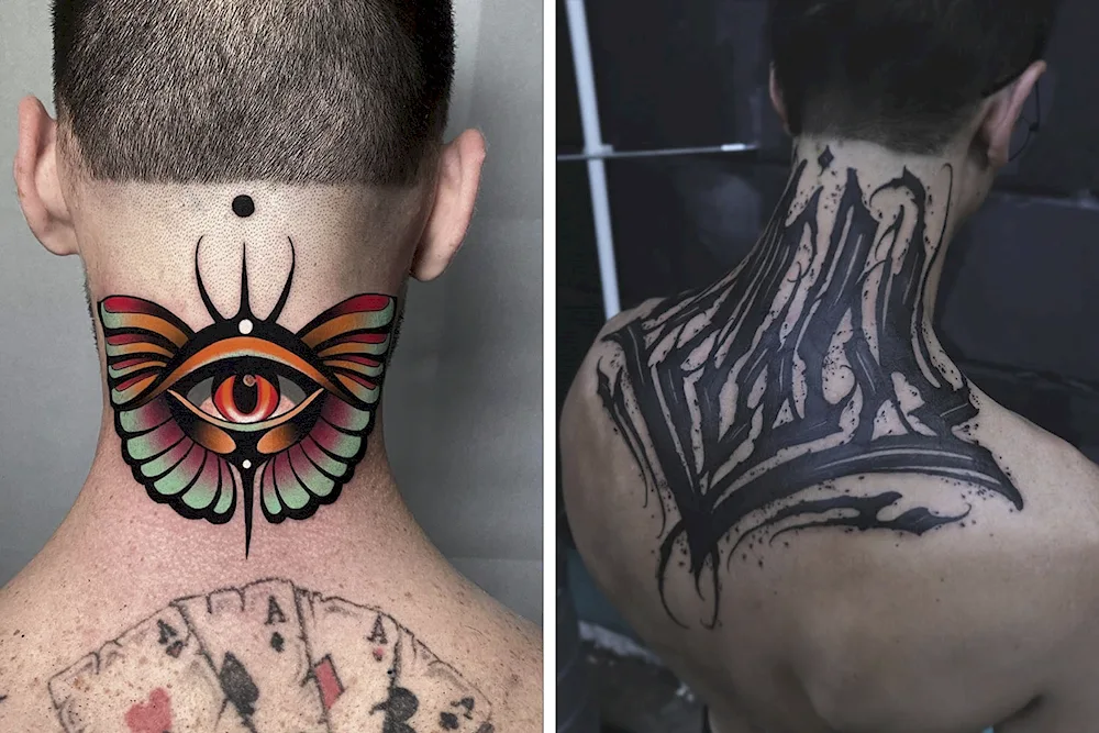 Neck tattoos