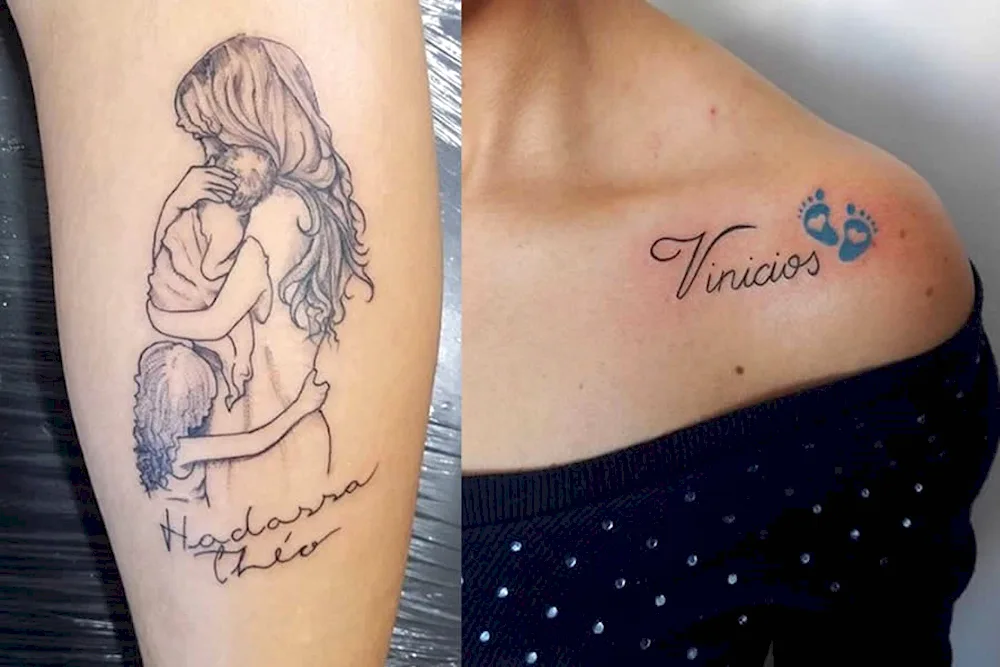 Children's birth tattoos