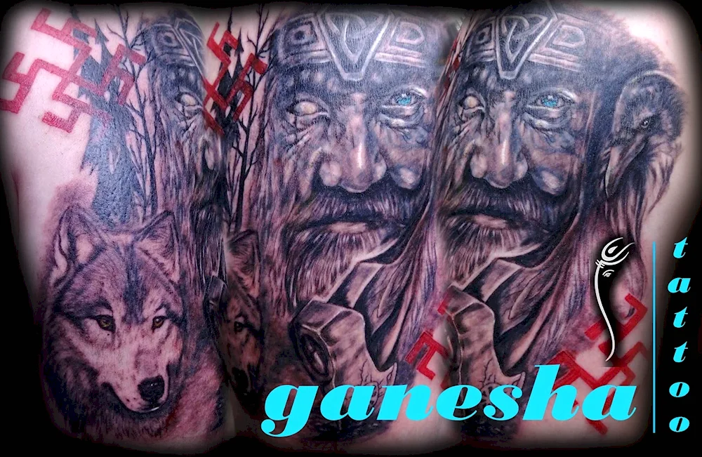 Slavic gods tattoos