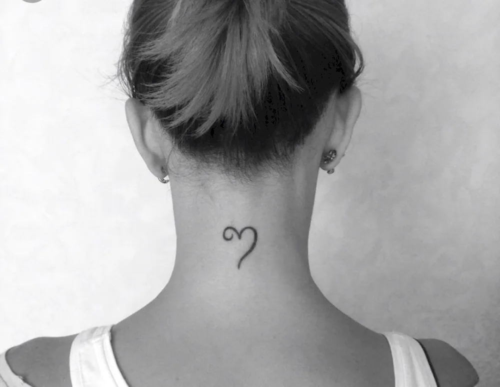 Neck tattoos for girls from the side