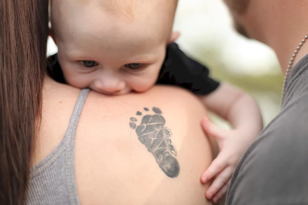 Dad and daughter tattoos