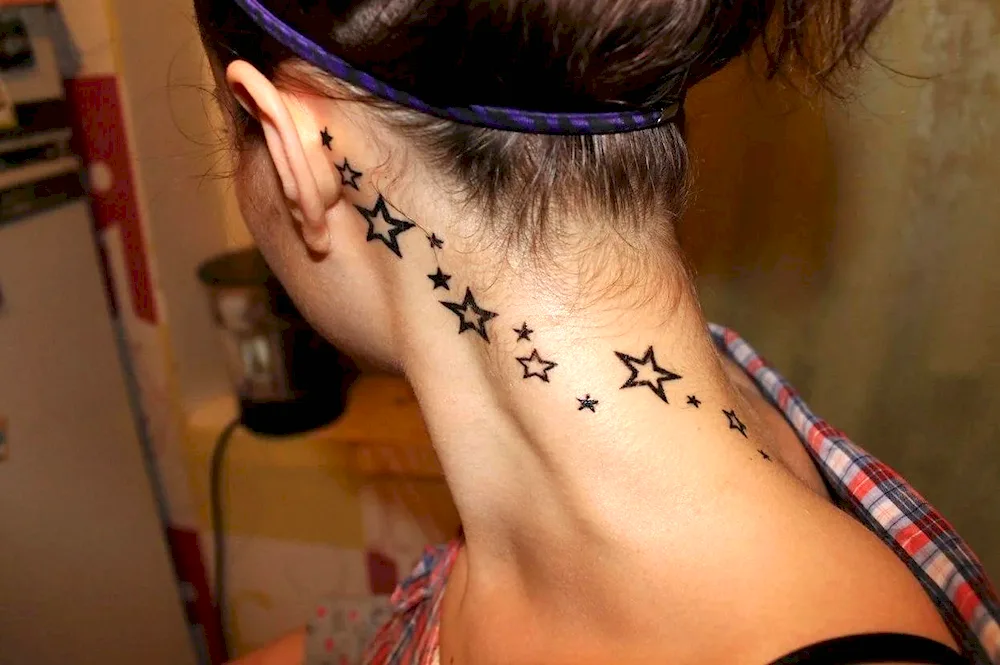 Neck tattoos for girls