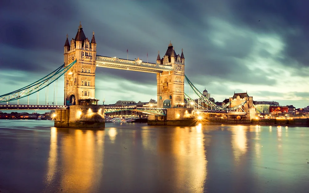 The Thames River in London