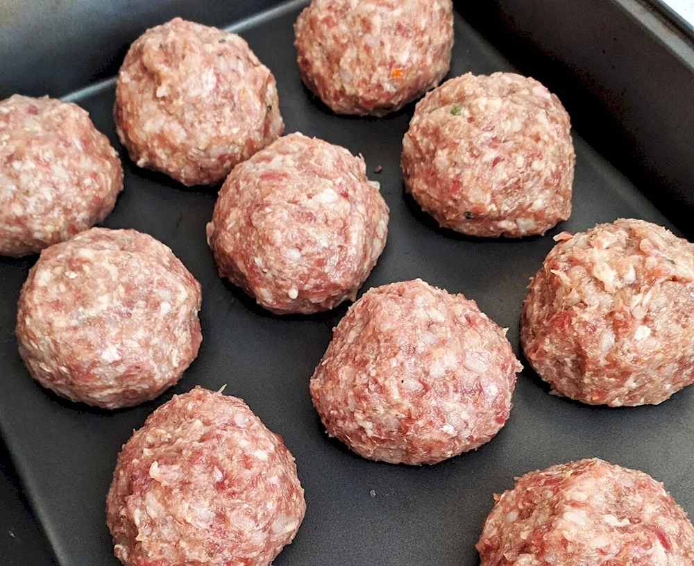 Meatballs with meat
