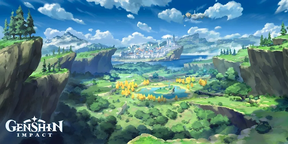 In the mountains of Genshin Impact