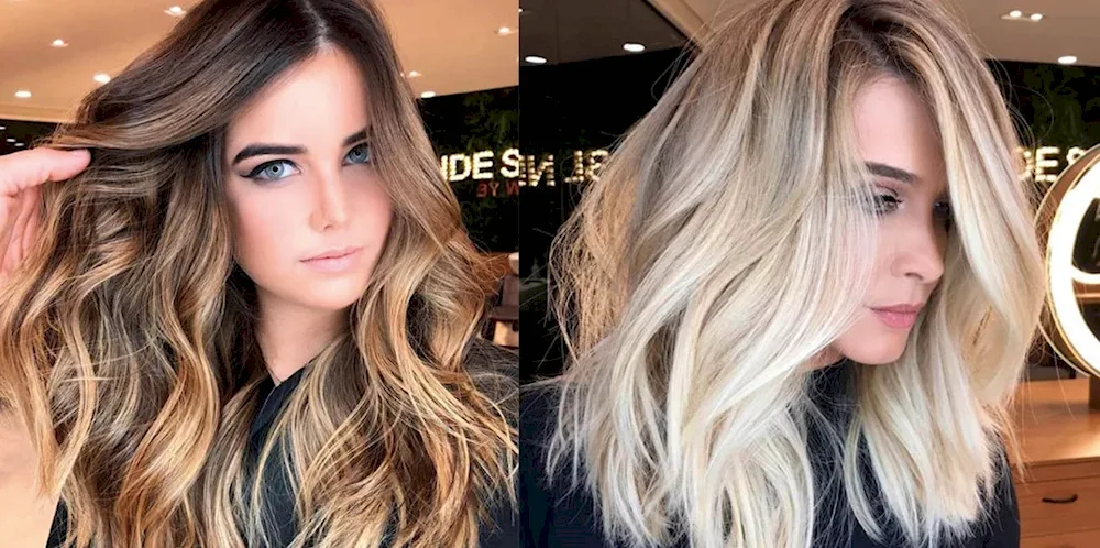 AIR-. AIR touch blonde hair colouring for blonde kare