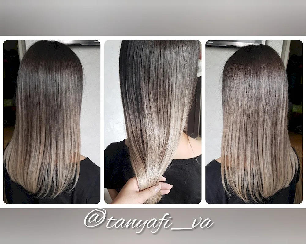 Air touch blond touch colouring for blonde hair