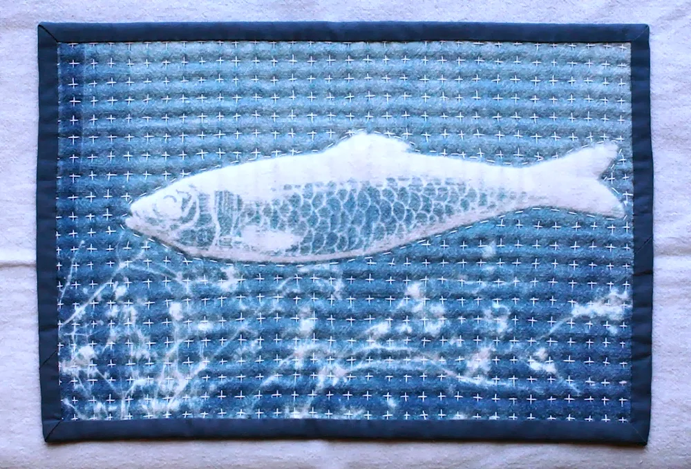 Sashiko style Boro technique