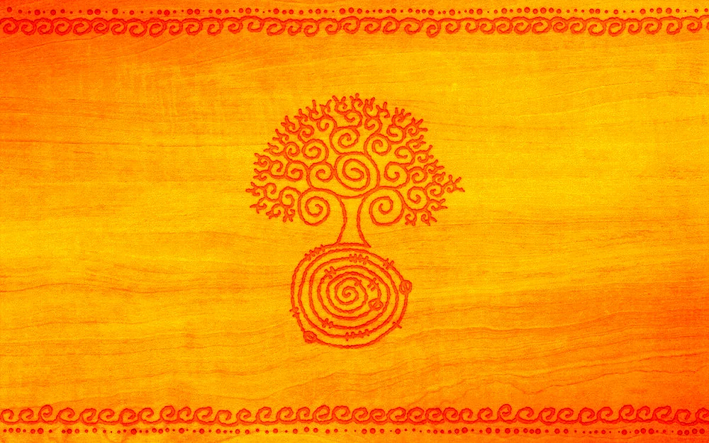 Wood texture with patterns