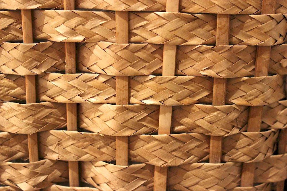 Texture of a wicker basket