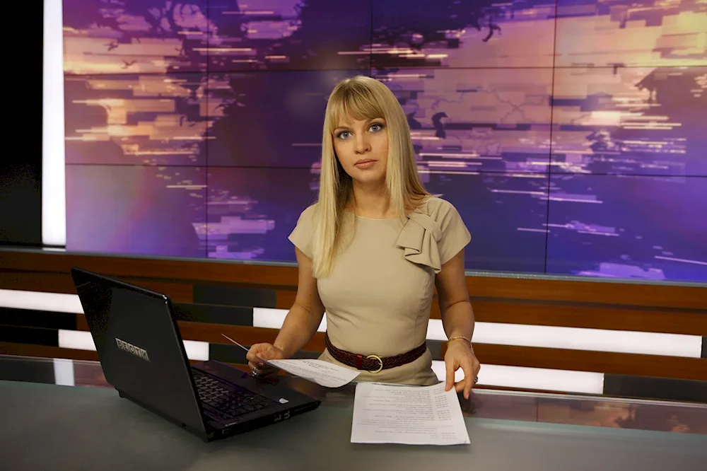 The TV presenter Olga Bashmarova