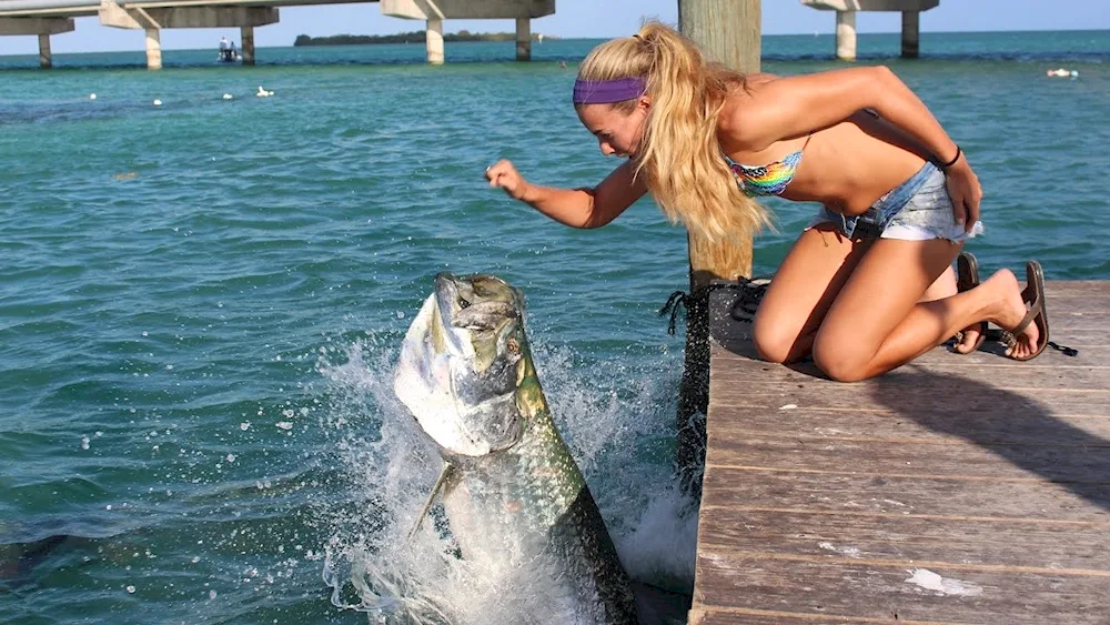 Women fishing