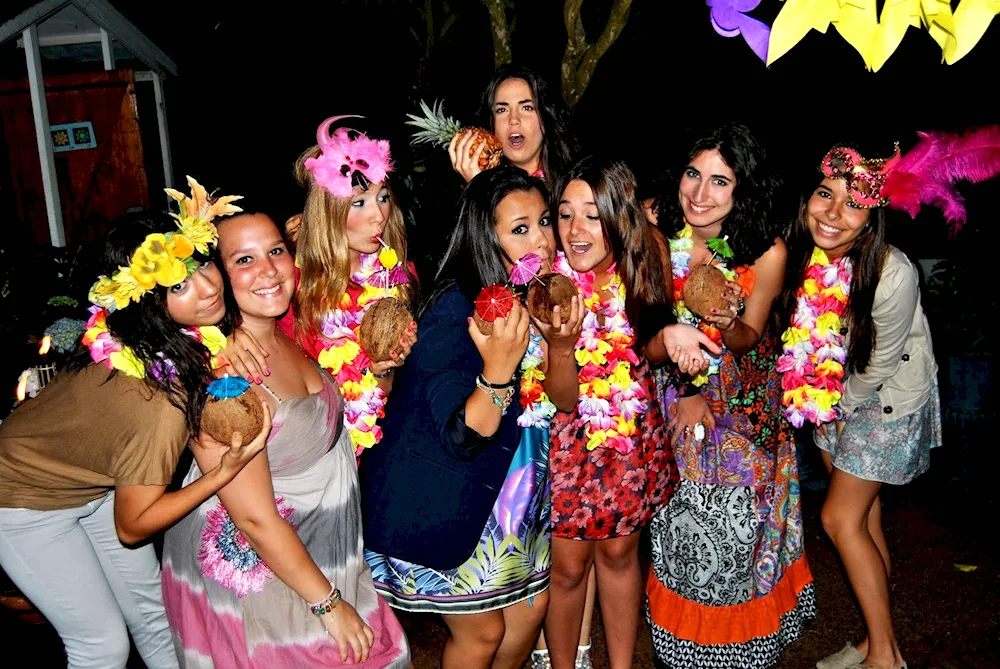 Hawaiian style party